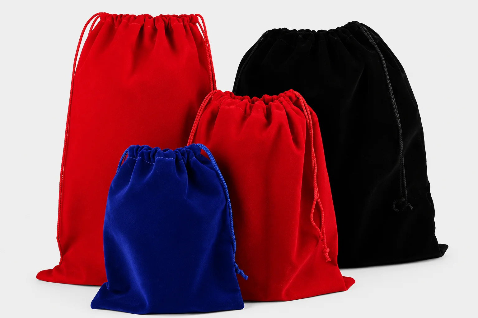 Velour Drawstring Pouches